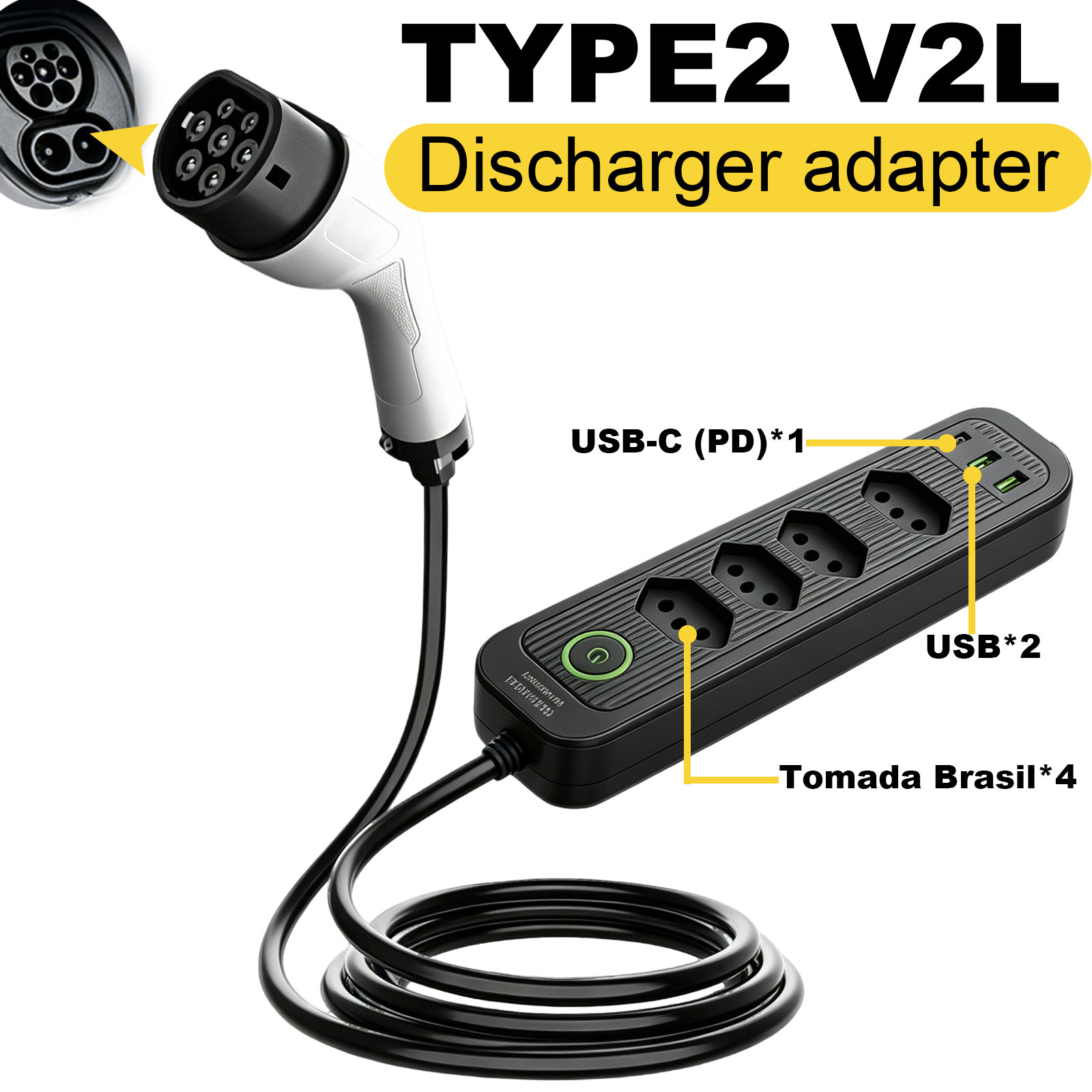 Outdoor Power Rack - Adapter rozruchowy Type2 V2L 16A z