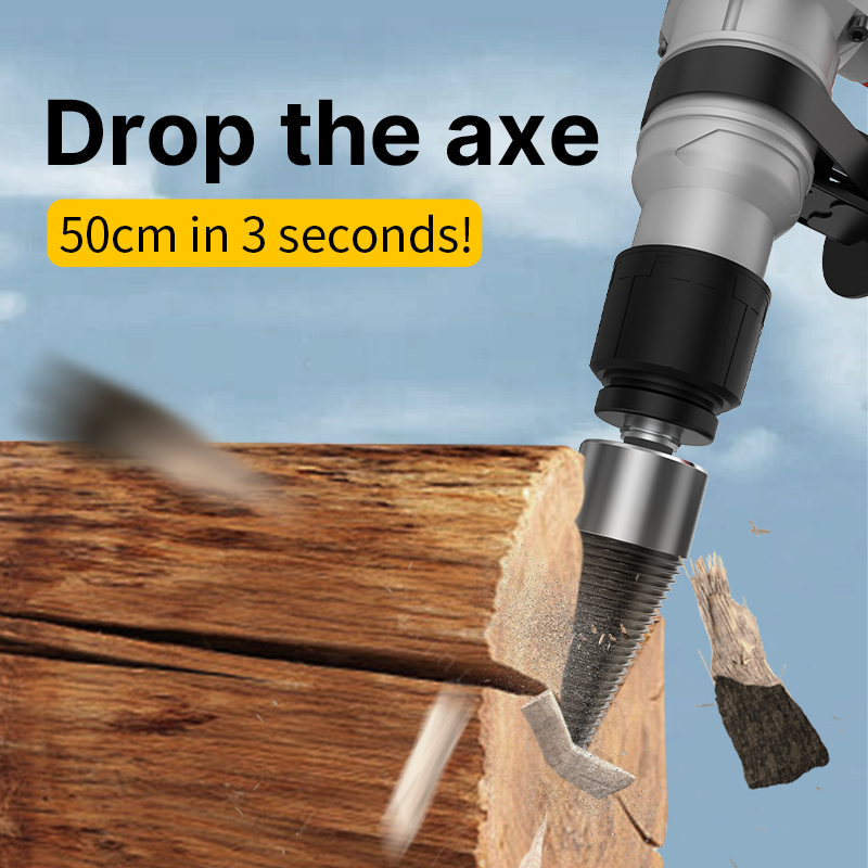 Log Splitter Electric - Wiertło do drewna opałowego HUHAO rozłupywarka