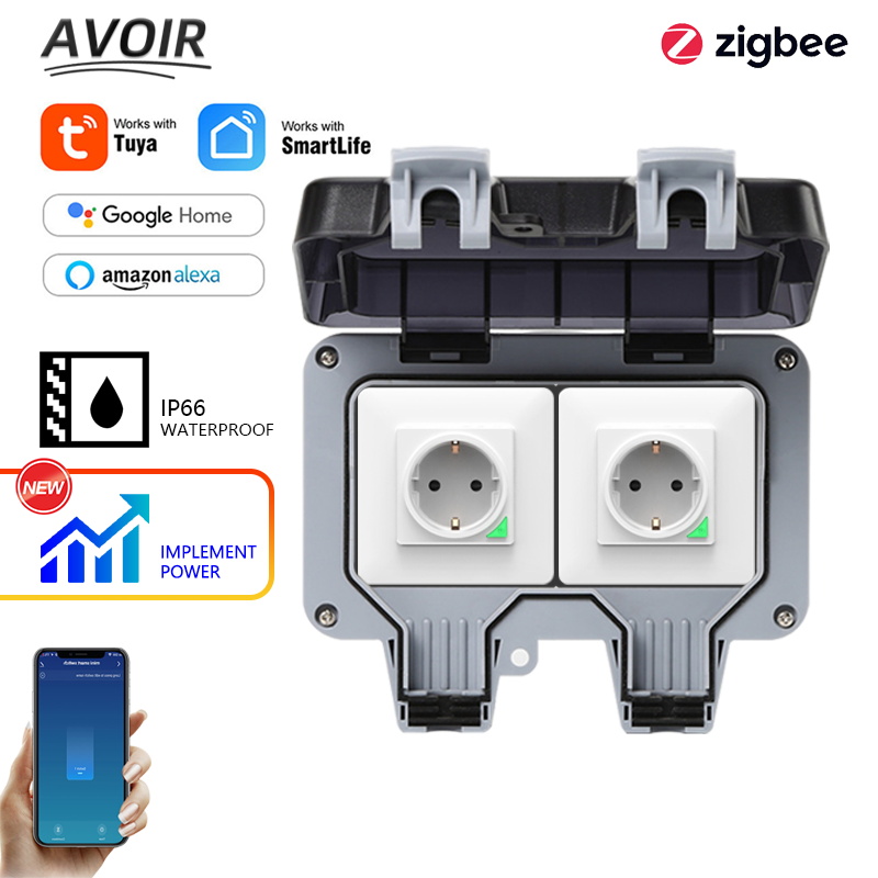 Outdoor Usb Power Strip - Avoir Tuya Zigbee gniazdka elektryczne IP66