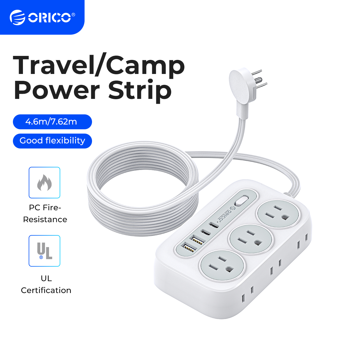 Outdoor Usb Power Strip - Listwy zasilające ORICO z 6 gniazdami