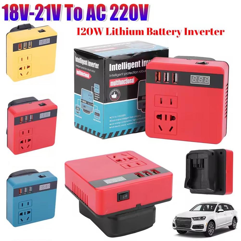 Outdoor Power Inverter - Inwerter litowo-jonowy 120W DC18-21V na AC220V