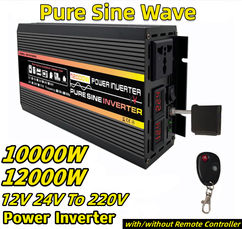 Outdoor Power Inverter - Falownik sinusoidalny 10000/12000W DC 12V 24V
