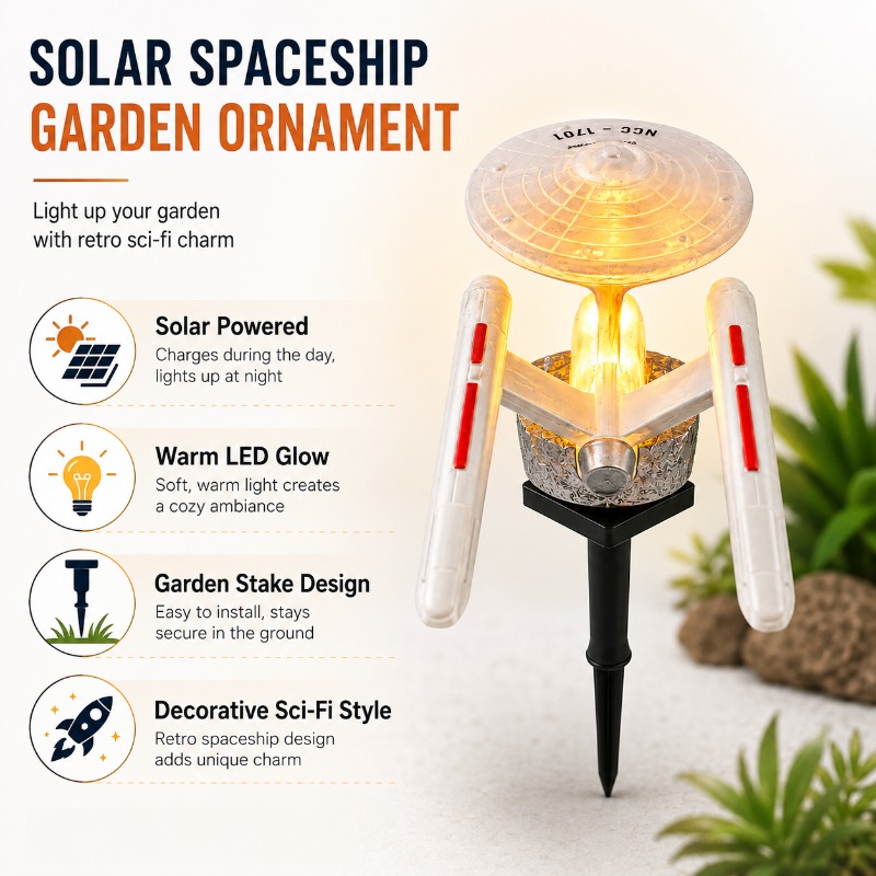 Lampa ogrodowa Star Trek USS E – Outdoor Power Stake recenzja i cena