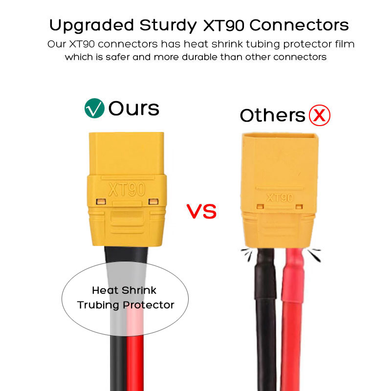Kabel XT90 męski na XT90 żeńsk – Outdoor Power Station recenzja i cena