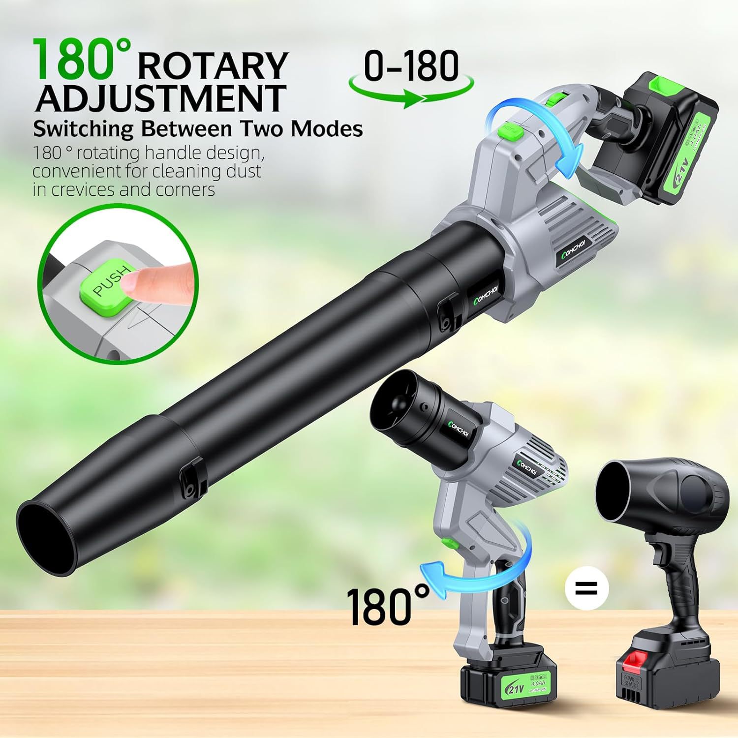 Bezprzewodowy elektryczny dmuc – Outdoor Power Tools recenzja i cena