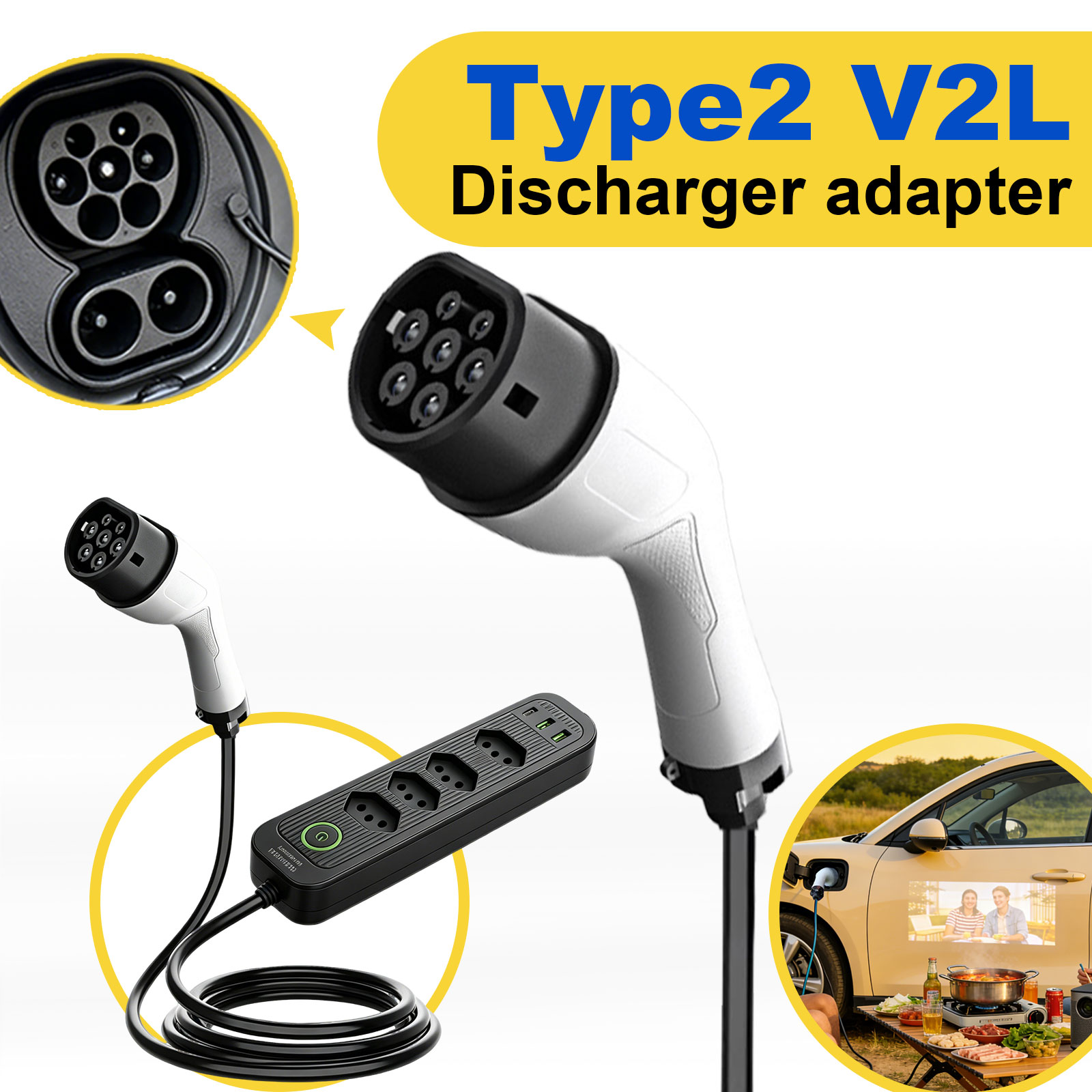 Adapter rozruchowy Type2 V2L 1 – Outdoor Power Rack recenzja i cena