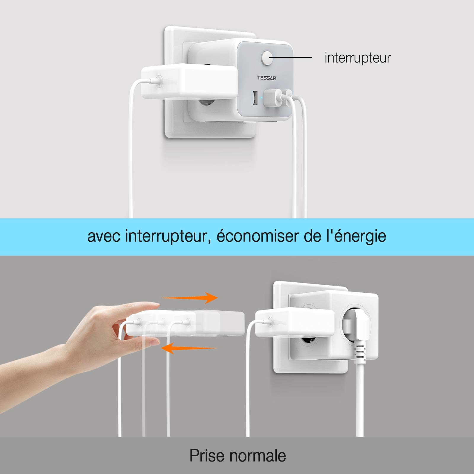 TESSAN European Korea Plug Ele – Outdoor Usb Power Strip recenzja i cena