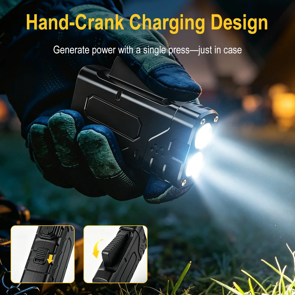 BORUIiT Ręczna latarka LED EDC – Outdoor Power Supply recenzja i cena