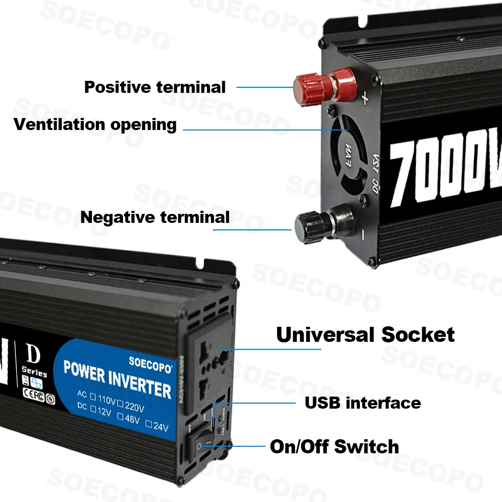 SOECOPO 7000W Inwerter Mocy, K – Outdoor Power Inverter recenzja i cena