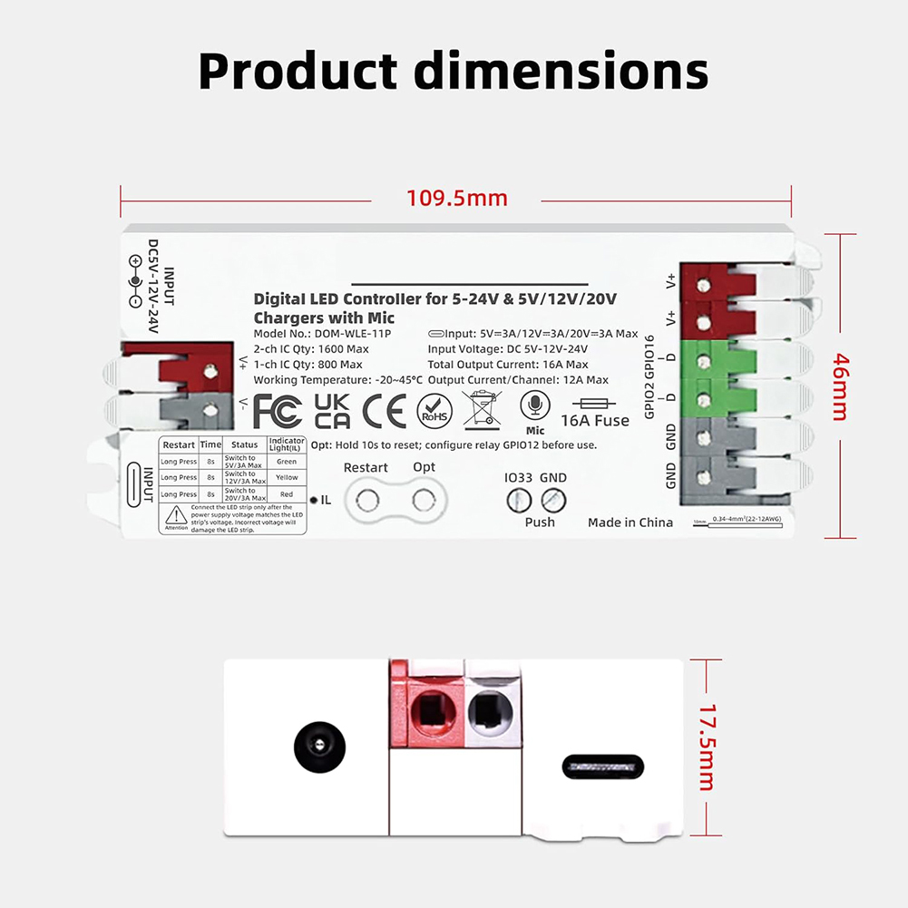 Kontroler LED USB-C PD do taśm – Outdoor Usb Power Strip recenzja i cena