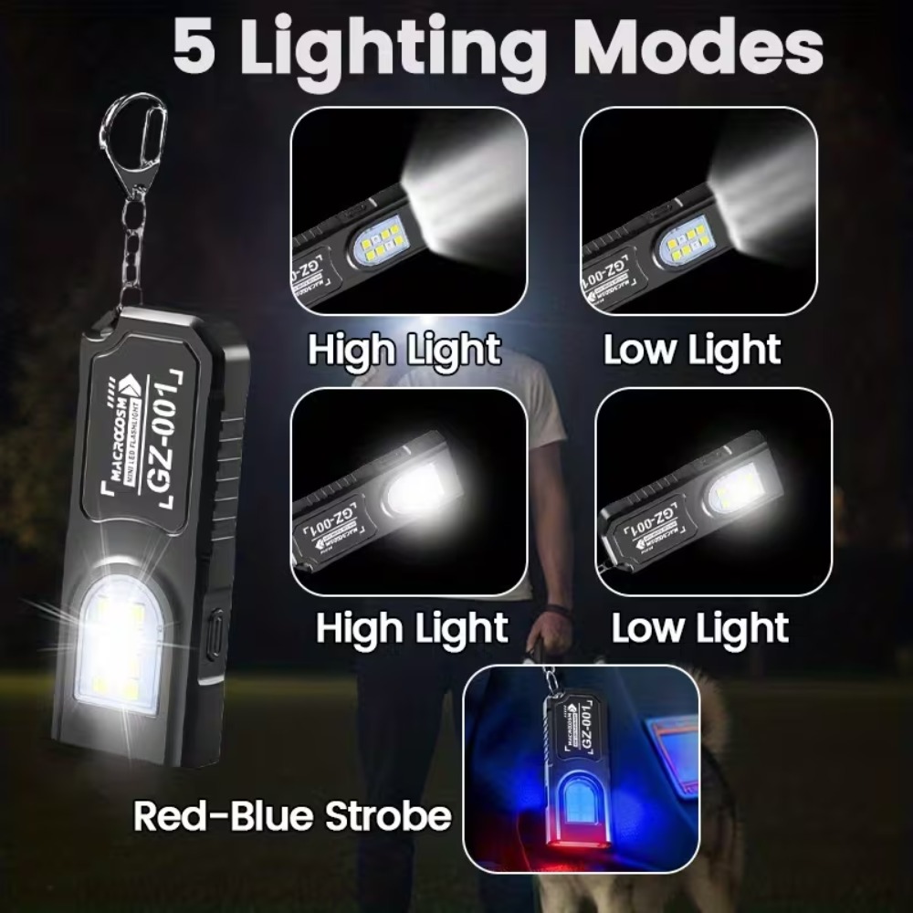Mini latarka LED COB na breloc – Outdoor Power Supply recenzja i cena